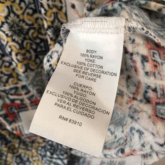 rxb boho mosaic pattern tunic | size medium - Picture 7 of 10